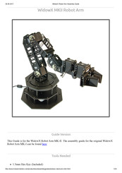 Trossen Robotics WidowX MKII Assembly Manual