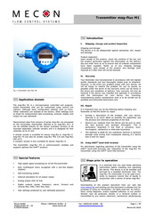 Mecon mag-flux M1 Manual