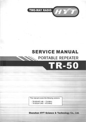HYT TR-50 Series Service Manual