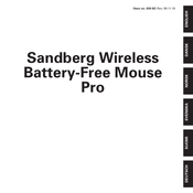 Sandberg Wireless Battery-Free Mouse Pro Manual