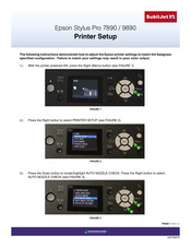 Epson Stylus Pro 7890 Series Printer Setups
