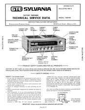 GTE Sylvania RS-4744 Technical Service Data