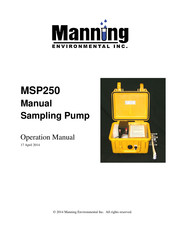 Manning MSP250 Operation Manual