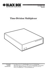 Black Box Time-Division Multiplexor Manual