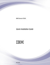 IBM Storwize V3500 Quick Installation Manual