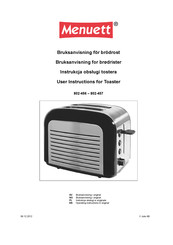 Menuett 802-457 User Instructions