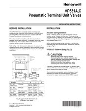 Honeywell VP531C Installation Instructions Manual