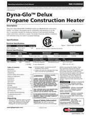 GHP Group Dyna-Glo RMC-FA300DGD Operating Instructions & Parts Manual