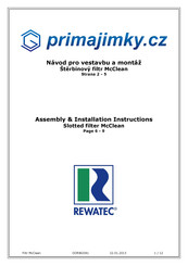 Rewatec DORW2081 Assembly/Installation Instructions