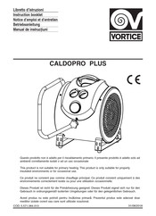 Vortice Caldopro Plus Instruction Booklet