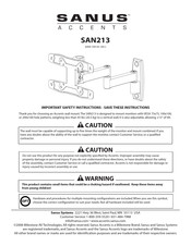 Sanus SAN213 Manual
