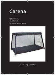 Carena GRYNNA TRAVEL BED P20 Owner's Manual