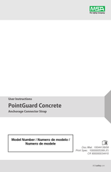 MSA PointGuard Concrete Anchorage Connector Strap User Instructions