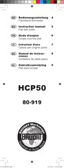 Baudat HCP50 Instruction Manual