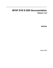 MYNTAI MYNT EYE D1000-IR-120/Color Documentation