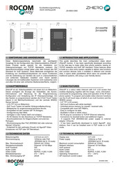 Rocom ZHeroIP ZH1000IPW Quick Starting Manual
