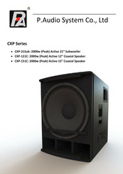 P.Audio CXP-21Sub Manual