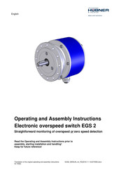 Hubner EGS 2 Operating And Assembly Instructions Manual