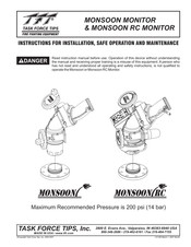 Task Force Tips MONSOON RC MONITOR Instructions For Installation, Safe Operation And Maintenance