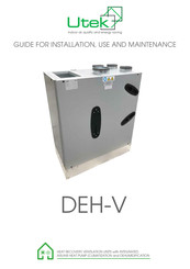 UTEK DEH 1 Manual For Installation, Use And Maintenance