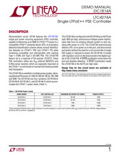 Linear Technology DC1814A Demo Manual