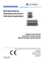 afriso CosiTherm Series Operating Instructions Manual
