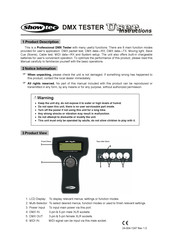 SHOWTEC DMX Tester User Instructions