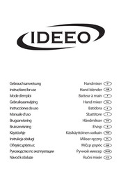 Ideeo HM-0937 Instructions For Use Manual