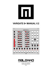 Malekko VARIGATE 8+ Manual