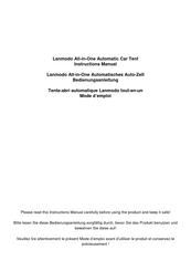 Lanmodo All-in-One Automatic Car Tent Instruction Manual