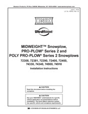 Western PRO-PLOW Series 2 Installation Instructions Manual