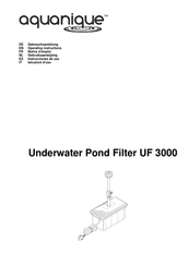 aquanique UF 3000 Operating Instructions Manual