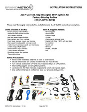 BrandMotion AVMS-3701 Installation Instructions Manual