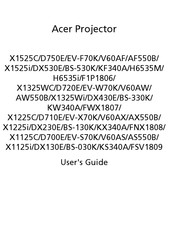 Acer X1525C User Manual