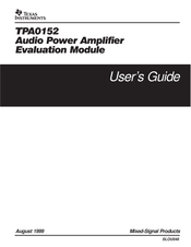 Texas Instruments TPA0152 User Manual