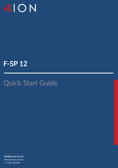 ION F-SP 12 Quick Start Manual
