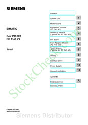 Siemens SIMATIC Box PC 820 Manual