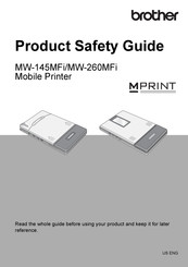 Brother MPRINT MW-260MFi Product Safety Manual
