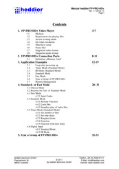 heddier electronic FP-PRO-HD+ Manual