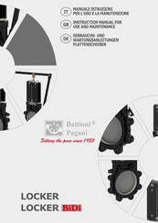 battioni Pagani LOCKER BiDi Instruction Manual For Use And Maintenance