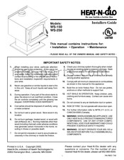 Heat-N-Glo WS-250 Installer's Manual