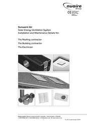 NuAire Sunwarm Air Installation And Maintenance Details