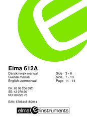 Elma Instruments Elma 612A User Manual
