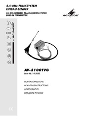 Monacor Security AV-3100TVG Mounting Instructions