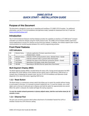 CTI 2500C-2572-B Quick Start Installation Manual