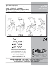 Orved PROFI 1 Operating And Service Manual