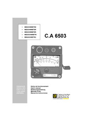 Chauvin Arnoux 6503 User Manual
