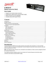 Transition Networks E-MCR-05 User Manual