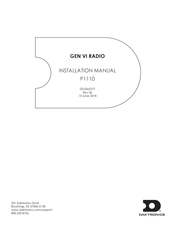 Daktronics GEN VI RADIO P1110 Installation Manual