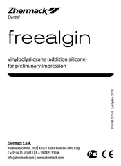 Zhermack freealgin Manual